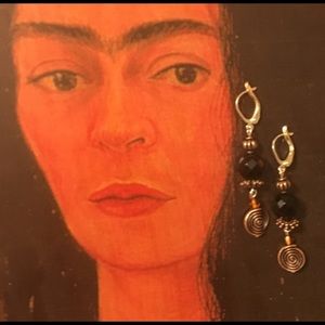 🌀Onyx Spiral Earrings🌀